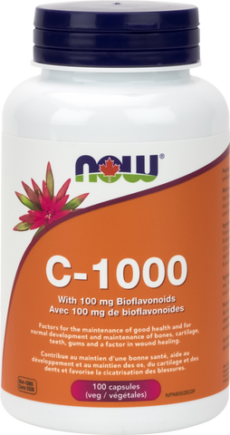 C-1000 With 100mg Bioflavonoids - 100vcaps - Now - Health & Body Nutrition