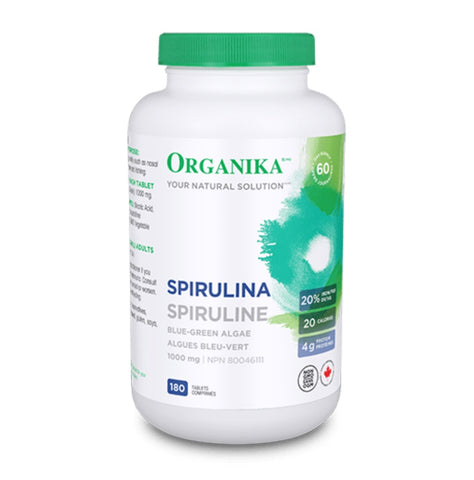 Spirulina Tablets - 180tabs - Organika - Health & Body Nutrition