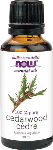 Cedarwood Essential Oil - 30ml - Now - Health & Body Nutrition