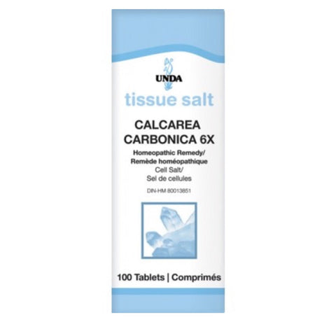 Calcarea Carbonica 6X Tissue Salt - 100tabs - Unda - Health & Body Nutrition