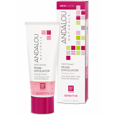 1000 Roses Pearl Exfoliator - 58ml - Andalou Naturals - Health & Body Nutrition