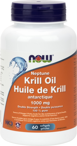 Neptune Krill Oil 1000mg - 60gels - Now - Health & Body Nutrition 