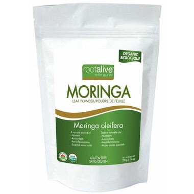Organic Moringa Leaf Powder - 228g - Rootalive - Health & Body Nutrition
