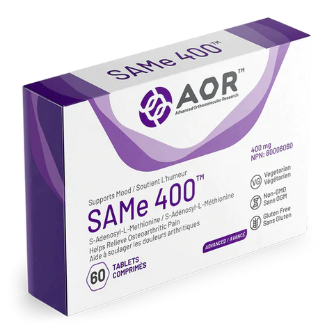 SAMe 400 - 60 tabs - AOR - Health & Body Nutrition