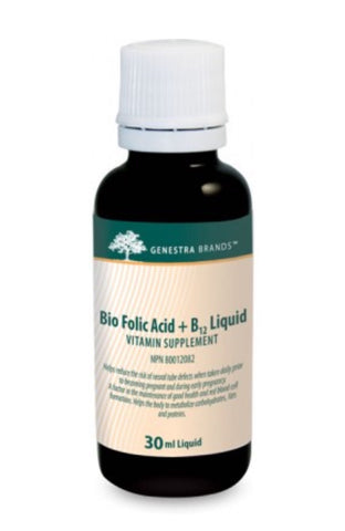 Bio Folic Acid + B12 Liquid - 30ml - Genestra - Health & Body Nutrition