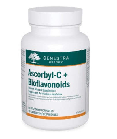 Ascorbyl-C + Bioflavonoids - 90vcaps - Genestra - Health & Body Nutrition