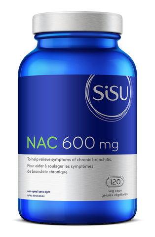 NAC 600mg - 120vcaps - Sisu - Health & Body Nutrition