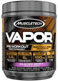Vapor Pre-Workout - Glacier Berry Flavour 304g - Muscletech - Health & Body Nutrition