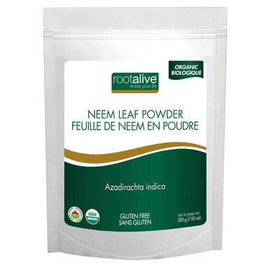 Organic Neem Leaf Powder - 200g - Rootalive - Health & Body Nutrition