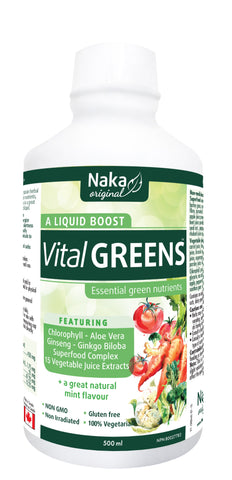 Vital Greens (Mint) - 500ml - Naka - Health & Body Nutrition