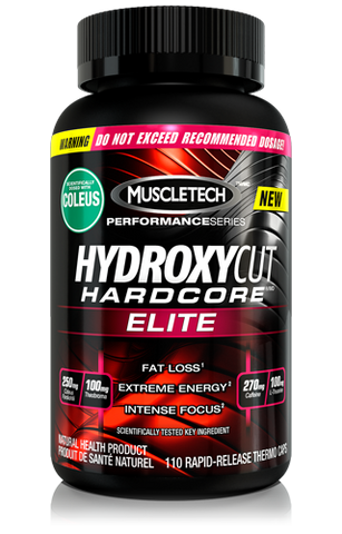Hydroxycut Hardcore Elite - 110caps - Muscletech - Health & Body Nutrition
