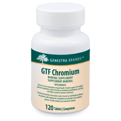 GTF Chromium - 120vcaps - Genestra - Health & Body Nutrition