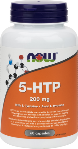 5-HTP With L-Tyrosine 200mg - 60caps - Now - Health & Body Nutrition