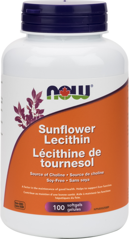 Sunflower Lecithin - 100gels - Now - Health & Body Nutrition
