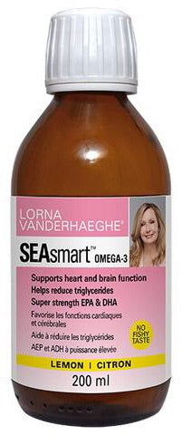 SEAsmart Omega 3 - Lemon - 200mL - Lorna Vanderhaeghe - Health & Body Nutrition 