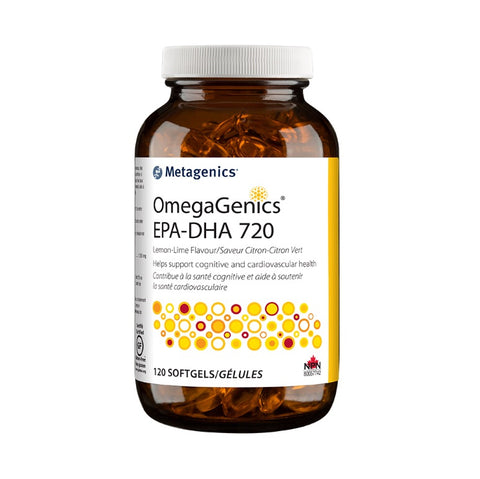 OmegaGenics EPA-DHA 720 - Lemon-Lime Flavour 120gels - Metagenics - Health & Body Nutrition