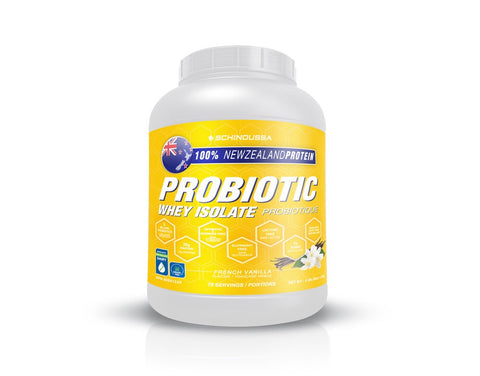Probiotic Whey Isolate Protein - French Vanilla 5lbs - Schinoussa - Health & Body Nutrition