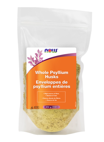 Whole Psyllium Husk Powder - 454g - Now - Health & Body Nutrition