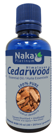 Cedarwood Essential Oil - 50ml - Naka - Health & Body Nutrition