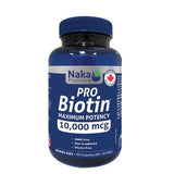Pro Biotin - Maximum Potency 10,000mcg - 90caps Bonus Size - Naka - Health & Body Nutrition