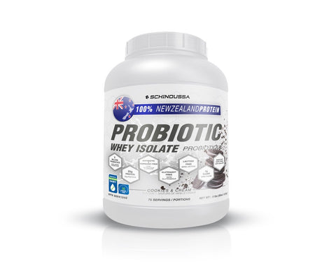 Probiotic Whey Isolate Protein - Cookies & Cream 5lbs - Schinoussa - Health & Body Nutrition
