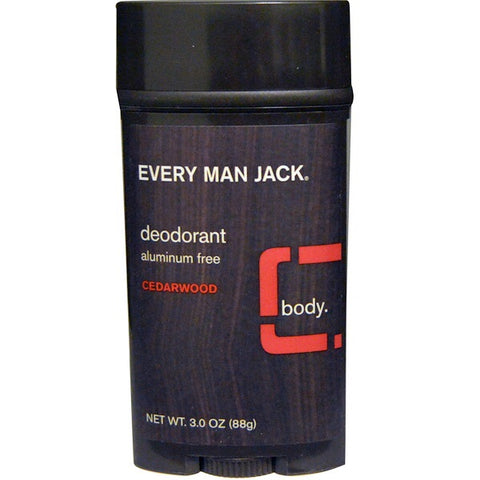 Deodorant - Cedarwood - 85g - Every Man Jack - Health & Body Nutrition