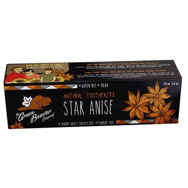 Natural Toothpaste - Star Anise - 75ml - Green Beaver - Health & Body Nutrition