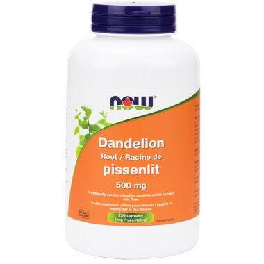 Dandelion Root - 500mg - 250caps - Now - Health & Body Nutrition