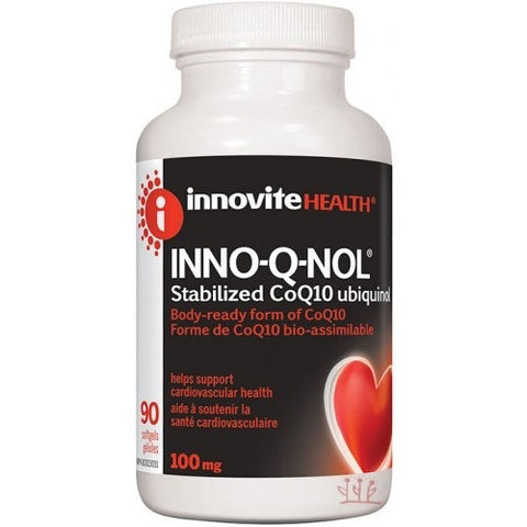 INNO-Q-NOL (CoQ10 Ubiquinol) 100mg - 90gels - Innovite Health - Health & Body Nutrition
