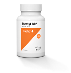 Methyl B12 Sublingual with Folic Acid - 90tabs - Trophic - Health & Body Nutrition