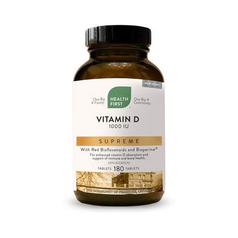 Vitamin D Supreme 1000IU - 180tabs - Health First - Health & Body Nutrition