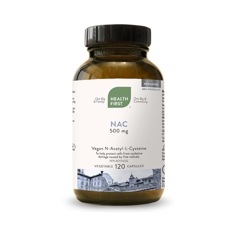 NAC 500mg - 120caps - Health First - Health & Body Nutrition 