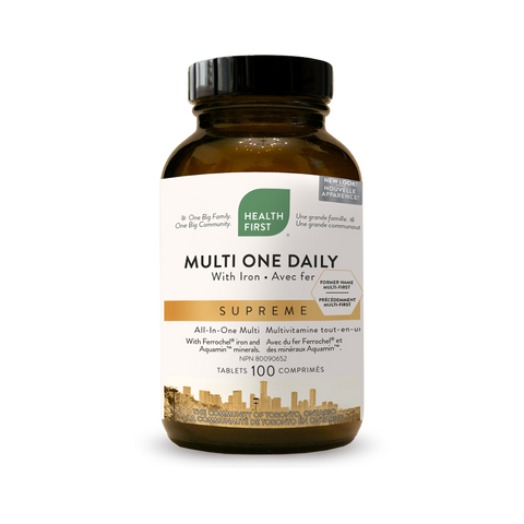 MULTI ONE DAILY WITH IRON SUPREME - 100 tabs - Health First - Health & Body Nutrition