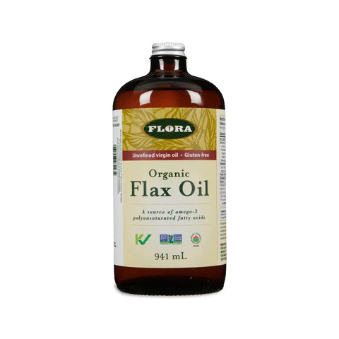 Organic Flax Oil - 941ml - Flora - Health & Body Nutrition