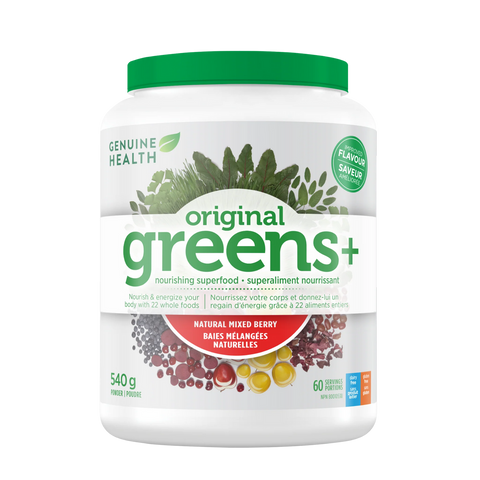 Original Greens+ Natural Mixed Berry Flavour - 540g - Genuine Health - Health & Body Nutrition 