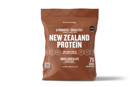 Probiotic Whey Isolate Protein - Swiss Chocolate 5lbs - Schinoussa - Health & Body Nutrition 