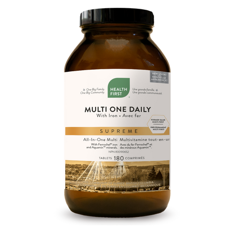 MULTI ONE DAILY WITH IRON SUPREME - 180 tabs - Health First - Health & Body Nutrition