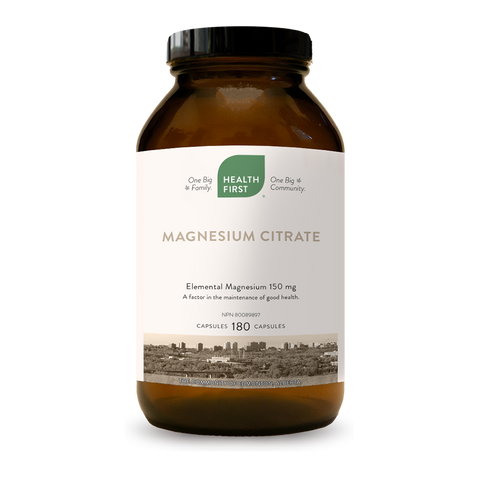 Magnesium Citrate - 180caps - Health First - Health & Body Nutrition