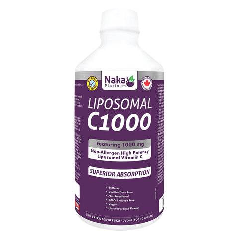 Liposomal C1000 - 750ml - Naka Platinum - Health & Body Nutrition
