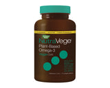 NutraVege Omega-3 Plant Liquid Gels 500 mg EPA + DHA 75 Softgels - Health & Body Nutrition