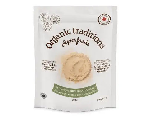 Organic Traditions Ashwagandha Root Powder 200g - Health & Body Nutrition