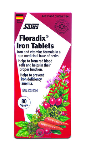 Floradix® Iron Tablets - 80tabs - Salus® - Health & Body Nutrition 
