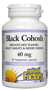 Black Cohosh Standardized Extract 40 mg - 90vcaps - Natural Factors - Health & Body Nutrition 