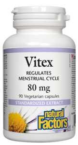 Vitex Standardized Extract 80 mg - 90caps - Natural Factors - Health & Body Nutrition 