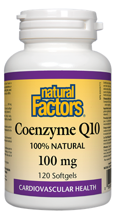 Coenzyme Q10 100 mg - 120gels - Natural Factors - Health & Body Nutrition 