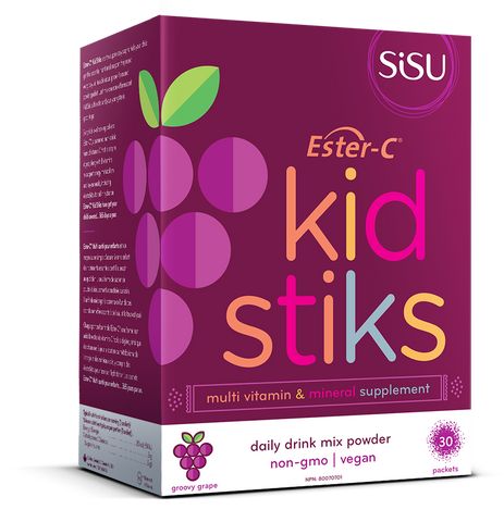 Ester-C Kid Stiks - 30packs - Sisu - Health & Body Nutrition 