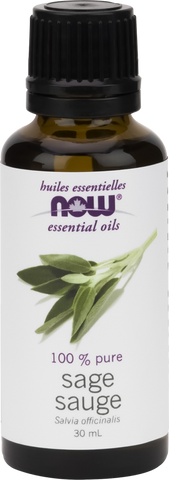 Sage Essential Oil - 30ml - Now - Health & Body Nutrition 