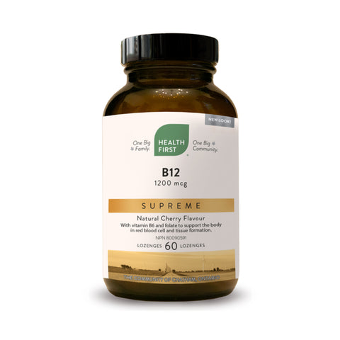B12 Supreme 1200mcg - 60Lozenges - Health First - Health & Body Nutrition 