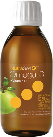 NutraSea Omega-3 + Vitamin D Crisp Apple - 200ml - Nature’s Way - Health & Body Nutrition 