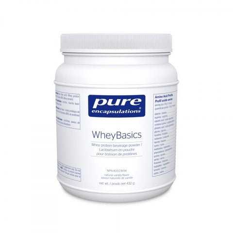 WheyBasics Natural Vanilla Flavour - 432g - Pure Encapsulations - Health & Body Nutrition 